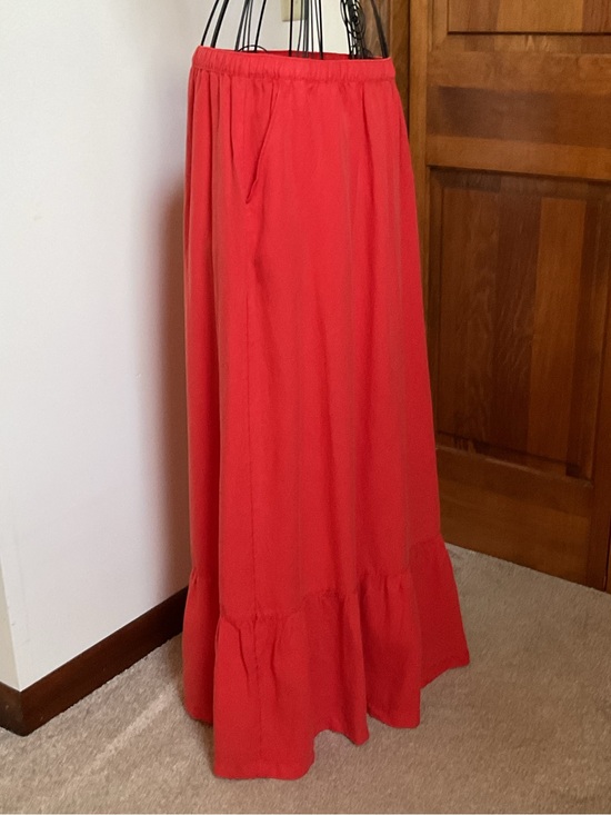 Calypso St. Barth Dresses & Skirts - Calypso red linen blend skirt, Medium, New